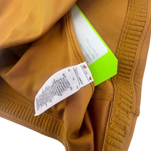 Nike Size XL New with SAMPLE tag Sports Bra Gold Golden Mustard Interior Pocket - Picture 3 of 3